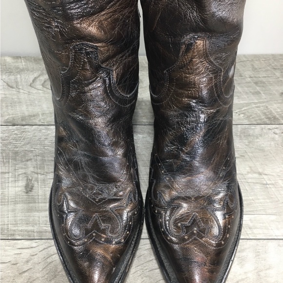 Dan Post DP3245 El Paso Collection Leather Cowboy Western Womens Boots Size 7.5 - Picture 5 of 11